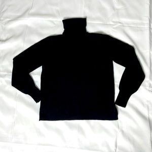 100% Cashmere Black Turtleneck Sweater in excellent condition.